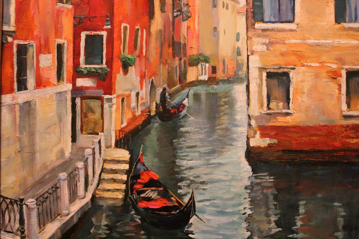 Автор картины Эдуард Малетич, "Утро в Венеции"