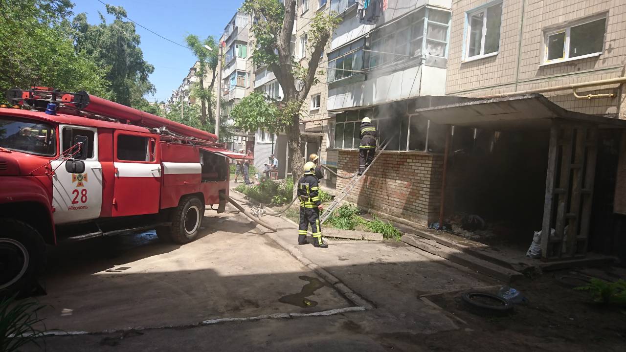 На улице Шевченко случился пожар 