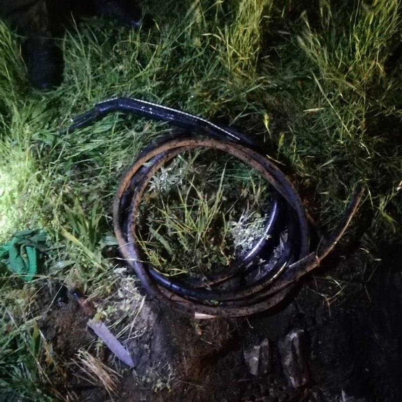 В Никополе серийный вор срезал более 600 метров телефонного кабеля