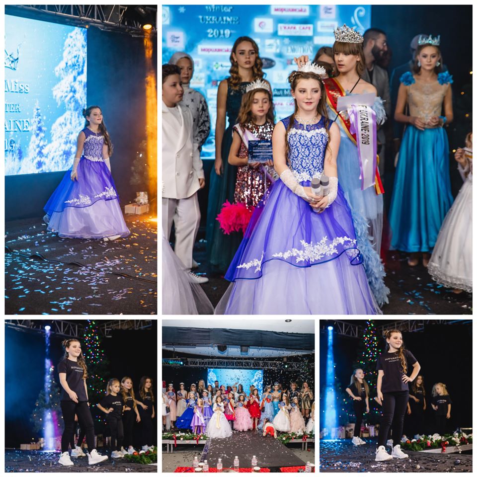 Школьница из Никополя стала Mini Miss Winter Ukraine 2019