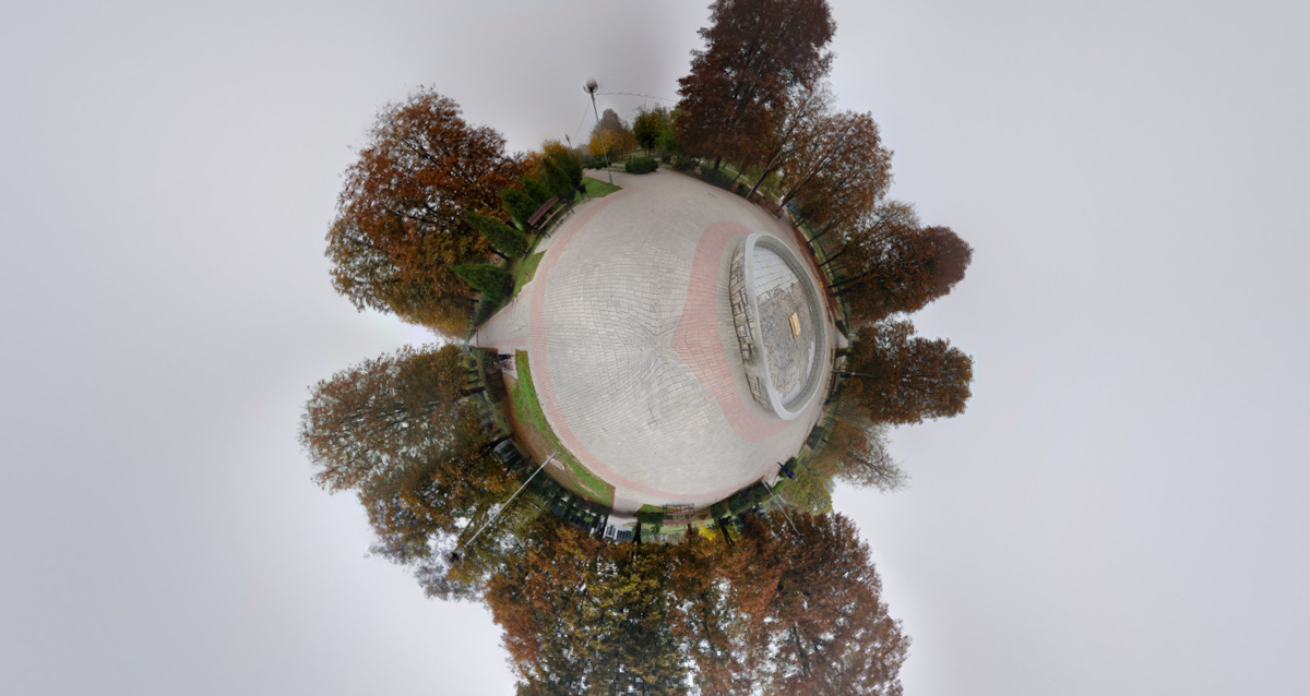 Как выглядят осенний Никополь с высоты в формате 360°