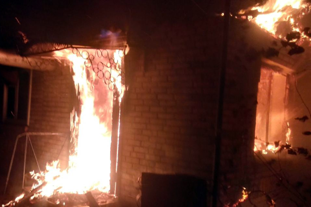 В Червоногригоровке во время пожара погиб 31-летний мужчина