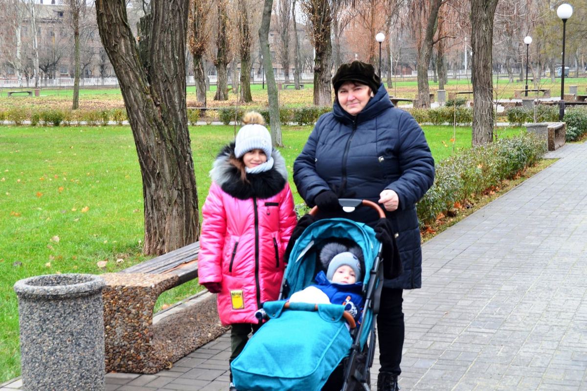 Как выглядит центральный парк Покрова в первые дни зимы