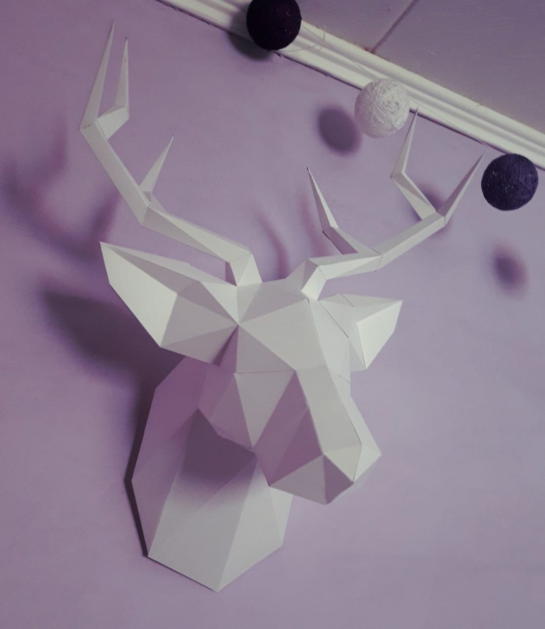Объемная бумажная модель оленя