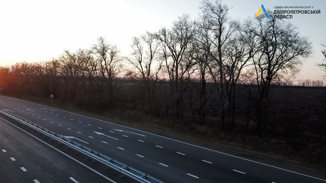 Участок автодороги Днепр - Никополь в Томаковском районе ввели в эксплуатацию