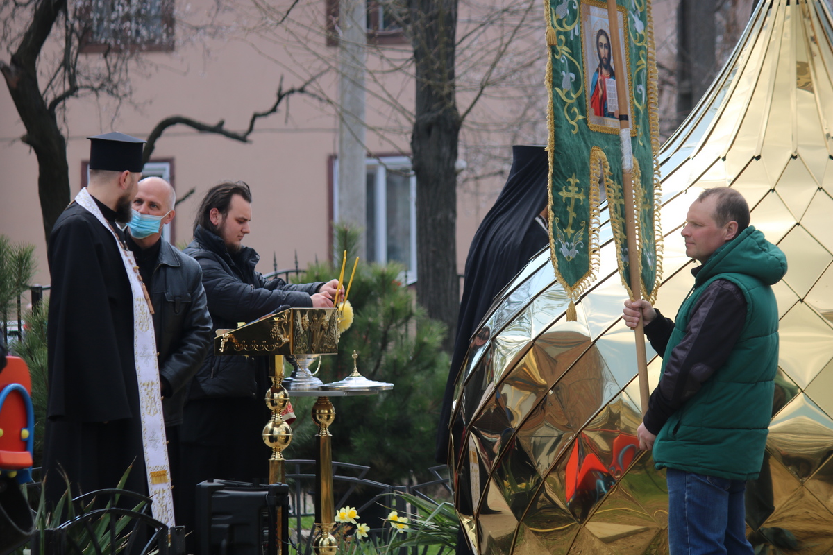 Обряд освящения в храме имени Петра Калнышевского 