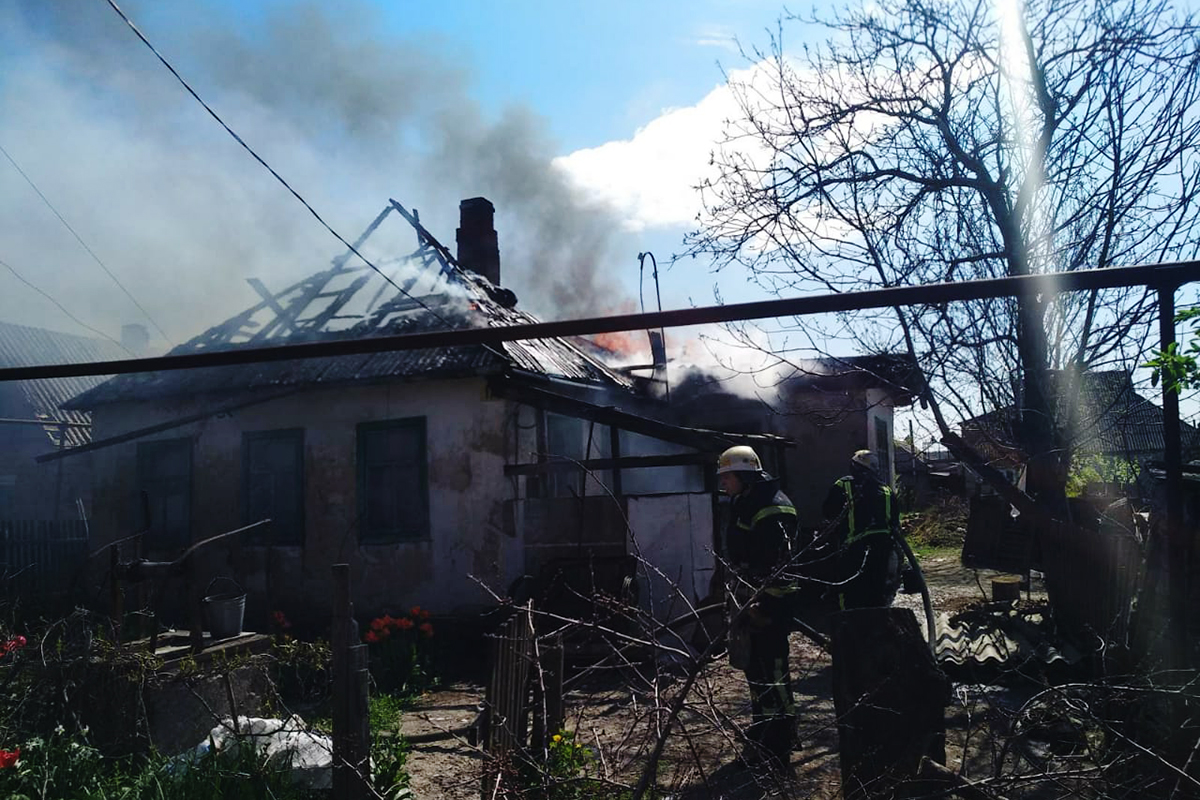 Произошел пожар в селе Шолохово