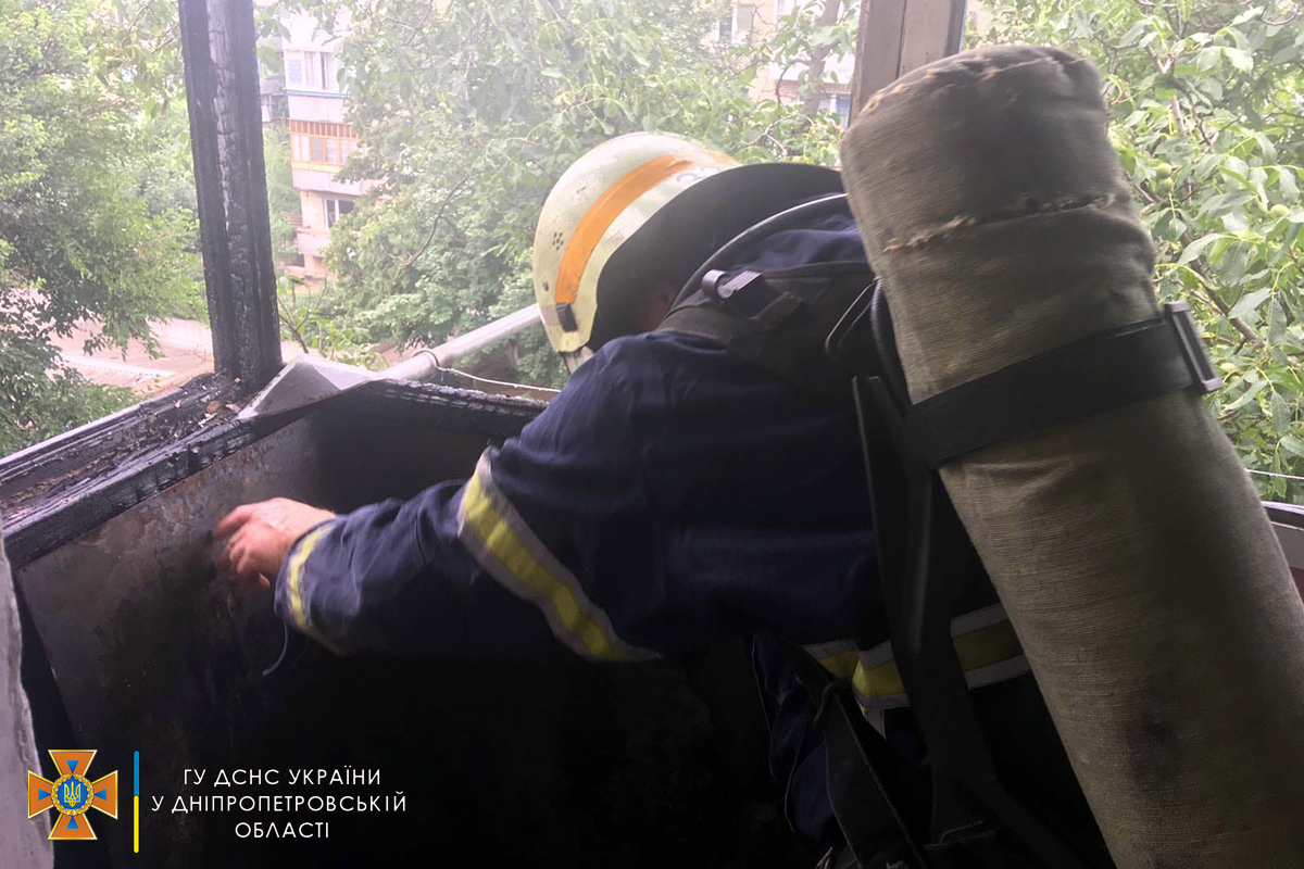 В Марганце во время пожара пострадал 6-летний ребенок