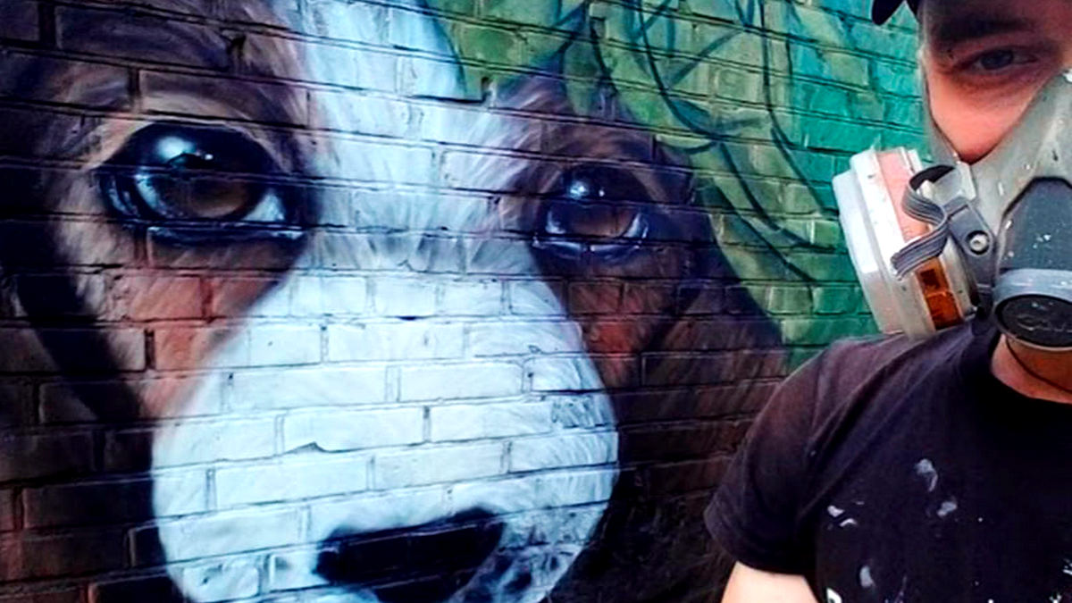 У Марганці зявиться миле графіті собаки