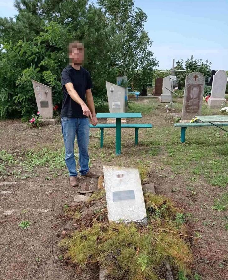 В Марганце 28-летний мужчина надругался над могилами 
