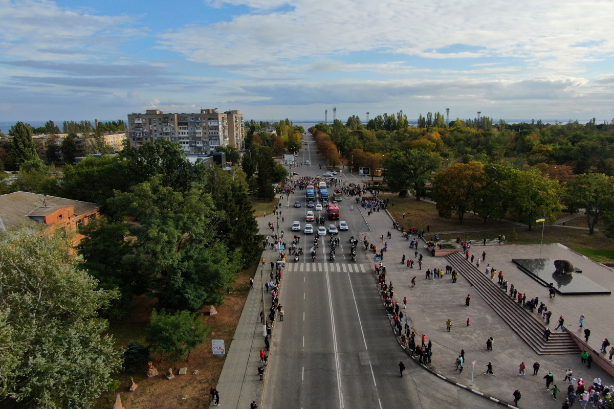 Парад с высоты птичьего полета