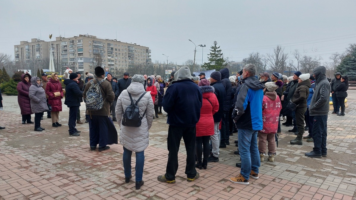 Жители Никополя присоединились к Всеукраинской акции против вакцинации