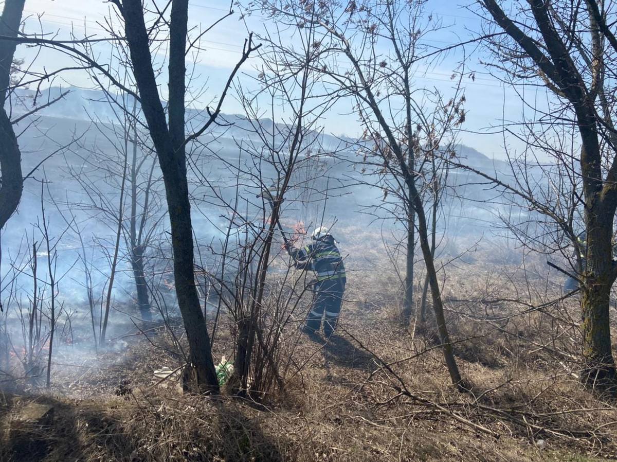 28 марта спасатели Никополя и района 5 раз привлекались к тушению пожаров 