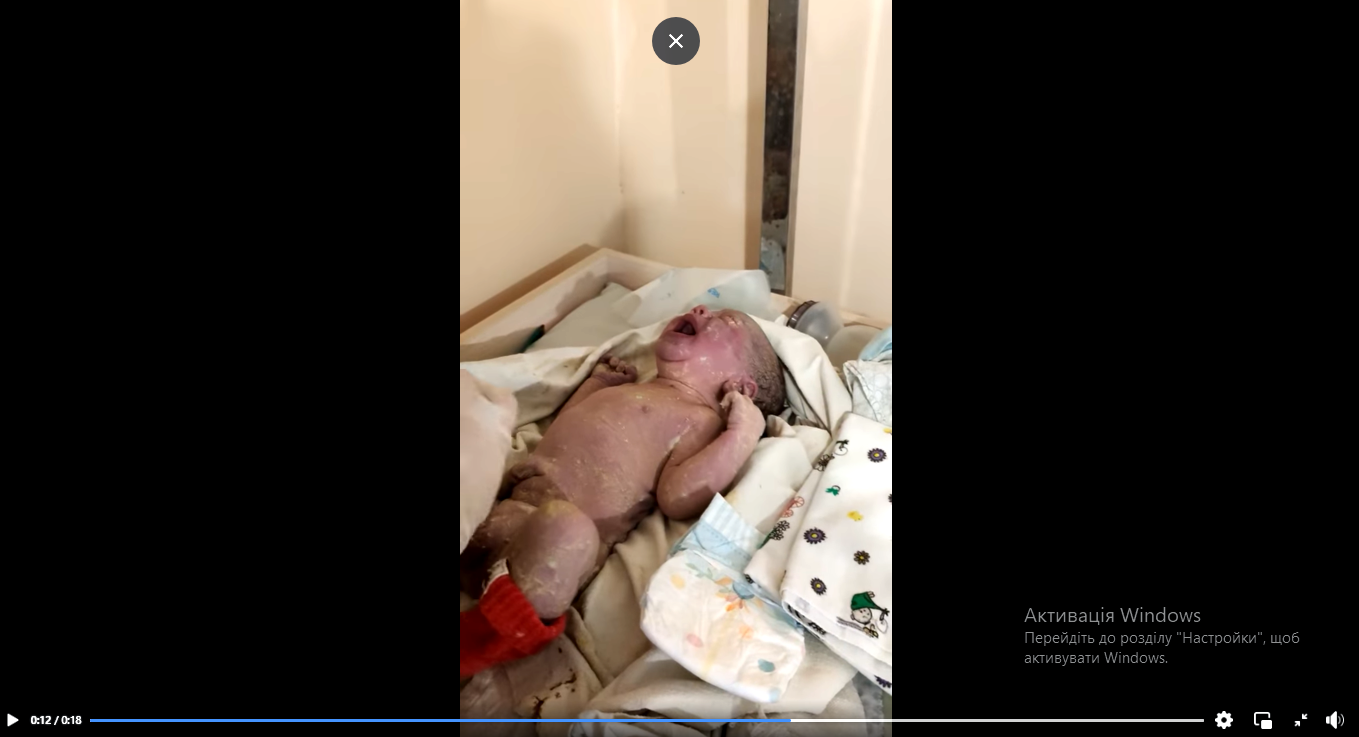 A boy was born in basement of the maternity hospital in Nikopol