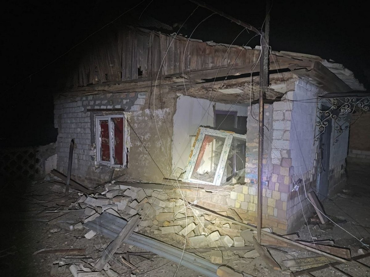At night, the invaders shelled the Nikopol district 7 times 