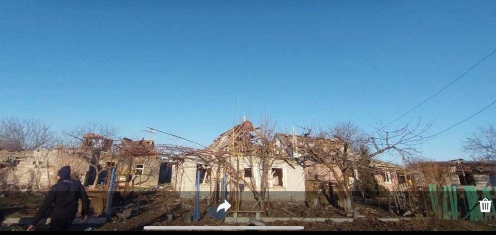 Ракетна атака окупантів по селу Новософіївка 