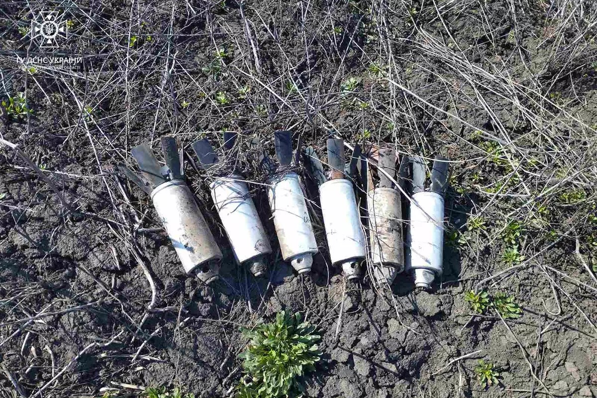 Піротехніки Дніпропетровщині знищили 10 одиниць сучасних боєприпасів