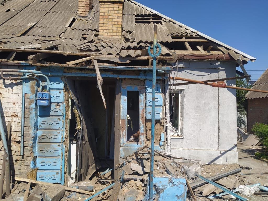 В Нікополі руйнувань завдано приватним будинкам та господарським спорудам