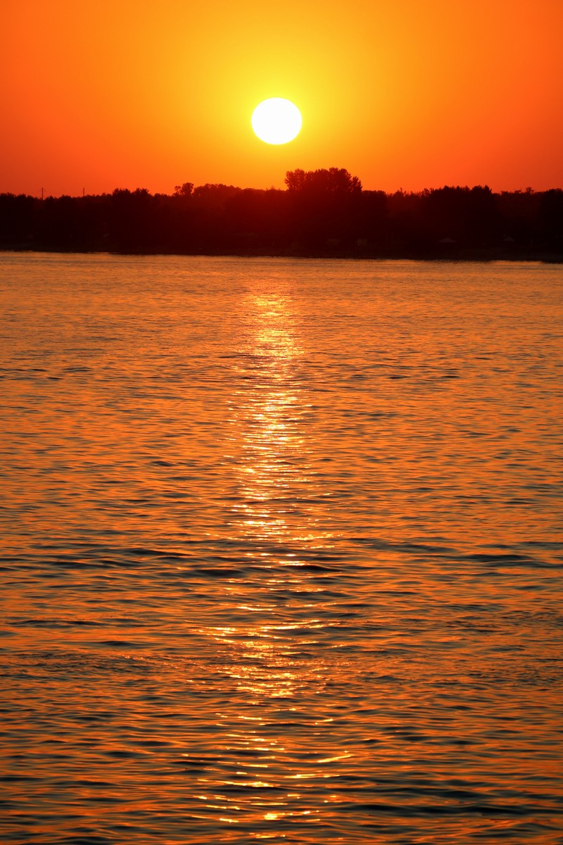 Захід сонця на "Блакитному озері"