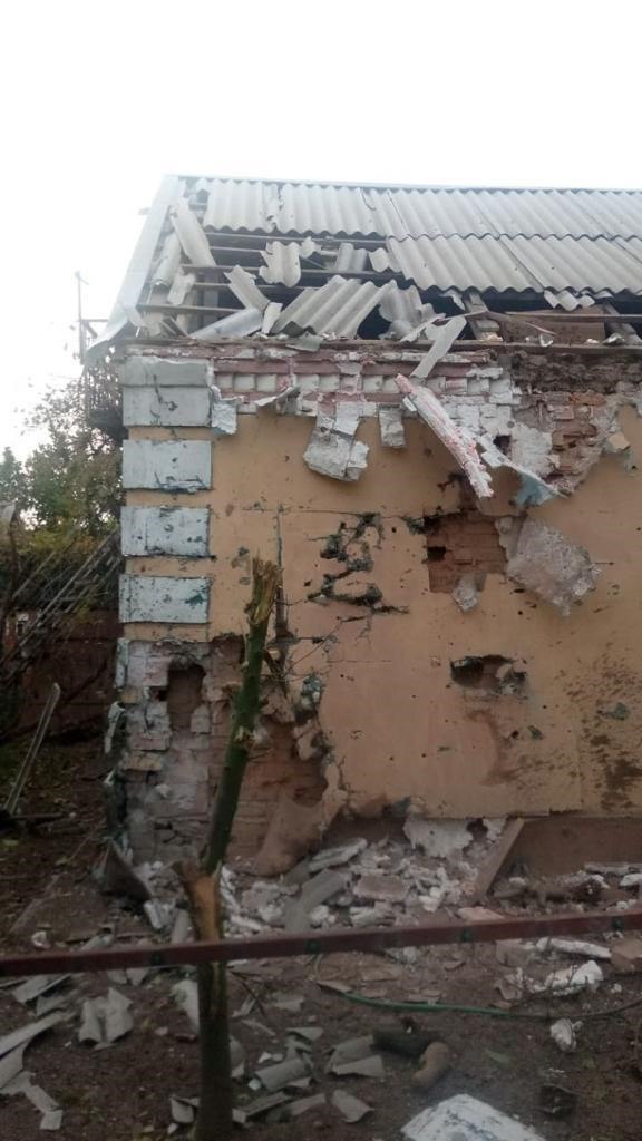 Внаслідок ударів було пошкоджено одинадцять приватних житлових будинкі