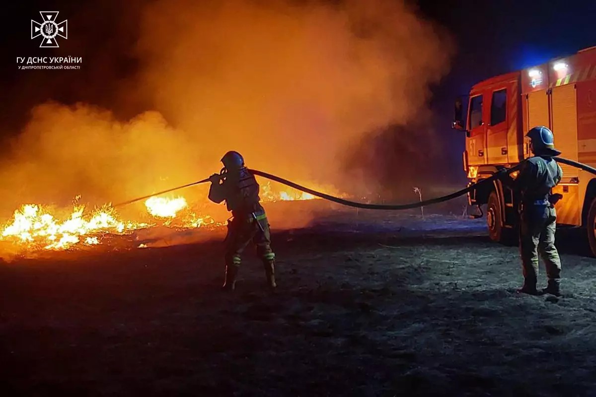 За минулу добу на Дніпропетровщині згорів 31 гектар сухостою 